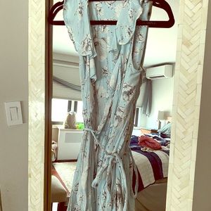 Free People floral wrap dress